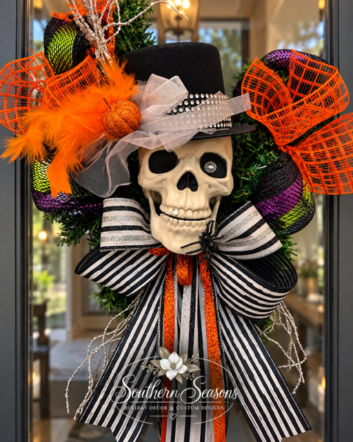 Custom seasonal wreath design